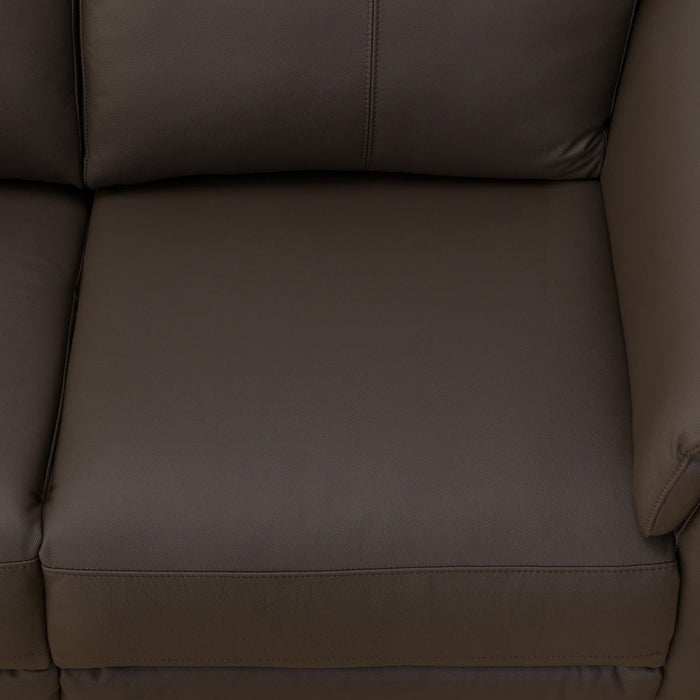 2S-SOFA LB07 LEATHER DBR
