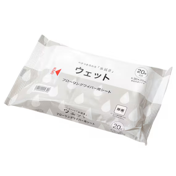 FLOORING WIPER SHEET WET 20P