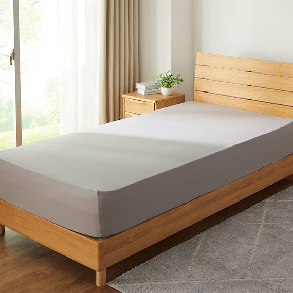 STRETCH FITTEDSHEET38 NFIT FT03 PLAIN2 GY SD-D
