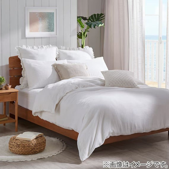 FITTED SHEET38 WGAUZE WH SZ38 S