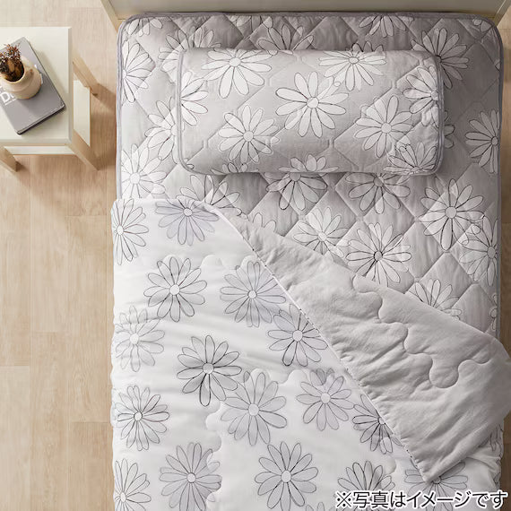 REVERSIBLE COMFORTER N COOL SP S2509 FLOWER GY Q