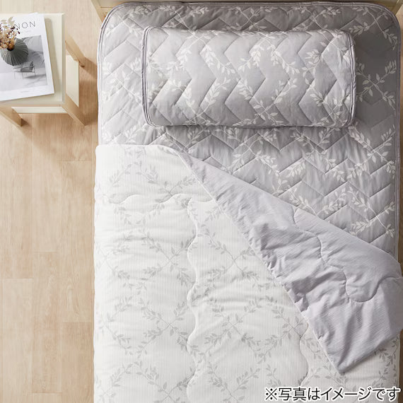 REVERSIBLE PADDED PILLOW TOPPER N COOL WSP S2514 LEAF