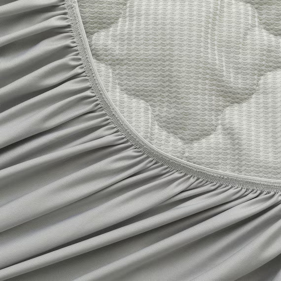 REVERSIBLE FITTED SHEET TOPPER N COOL S GY S2501