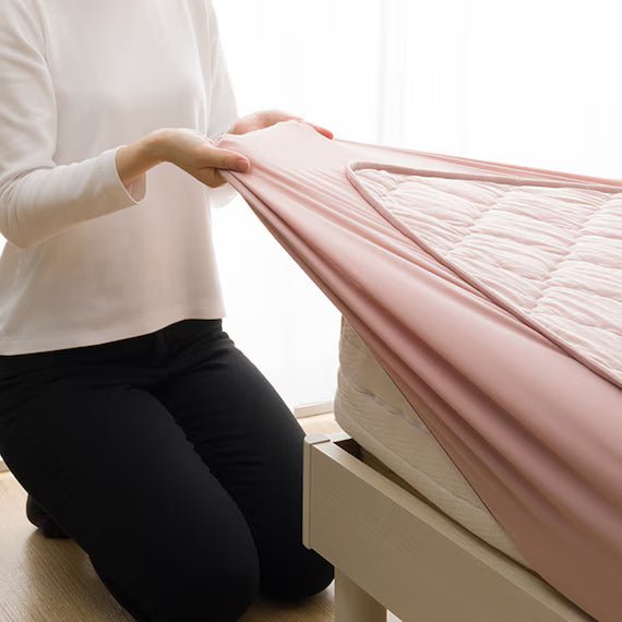 REVERSIBLE FITTED SHEET TOPPER N COOL WSP S ROS2503