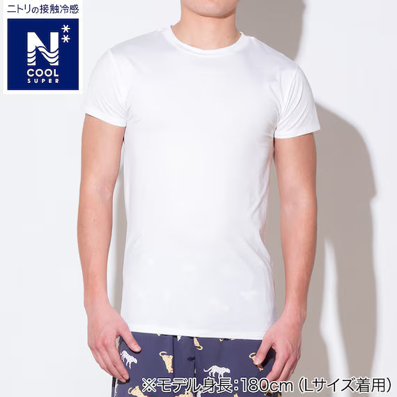 MENS SUPER COOL CREWNECK TSHIRTNE WH L