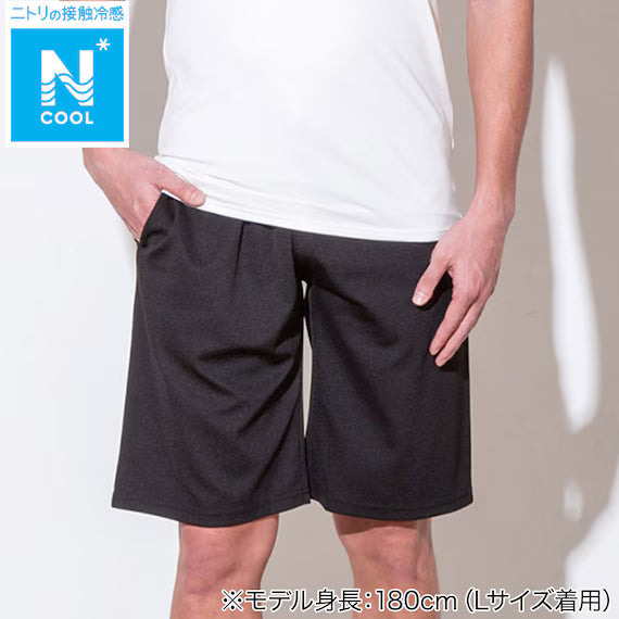 MENS COOL KNEE LENGTH ROOM PANTSNE MESH BK LL