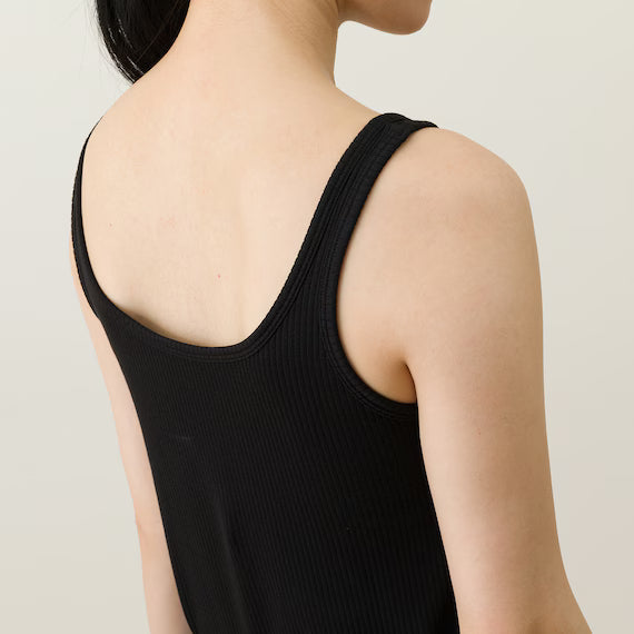 WOMENS SUPER COOL RIBBED TANK TOP WITH BUILTIN BRAEBK LL