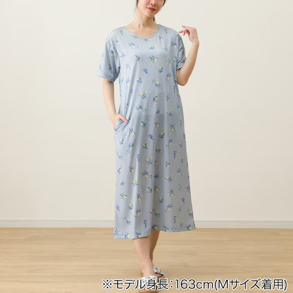 WOMENS COOL RELAXED HOUSE DRESSNEL BL M