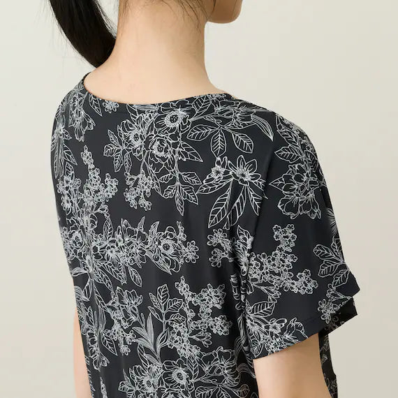WOMENS SUPER COOL GATHER HOUSE DRESSNE BK ML