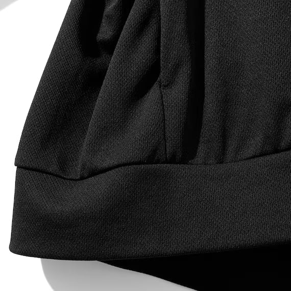 MENS UV CUT COOL HOODIE NE MESH BK L