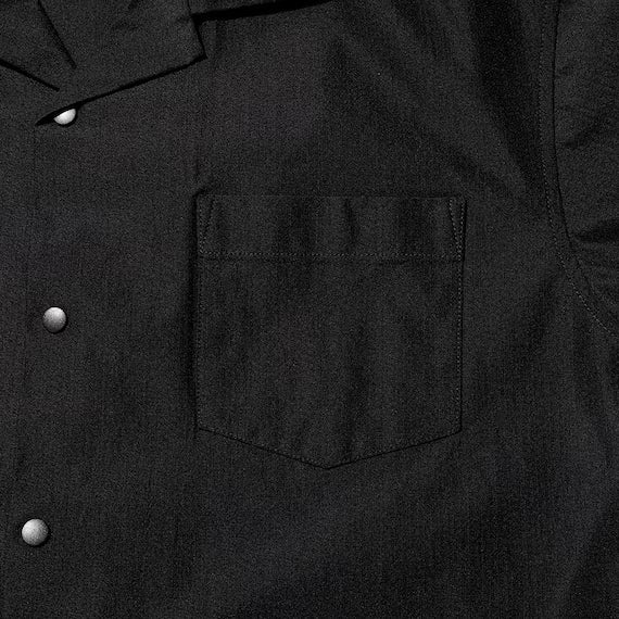 MENS COOL CUT GEORGETTE SHORT SLEEVESHIRT NE BK L