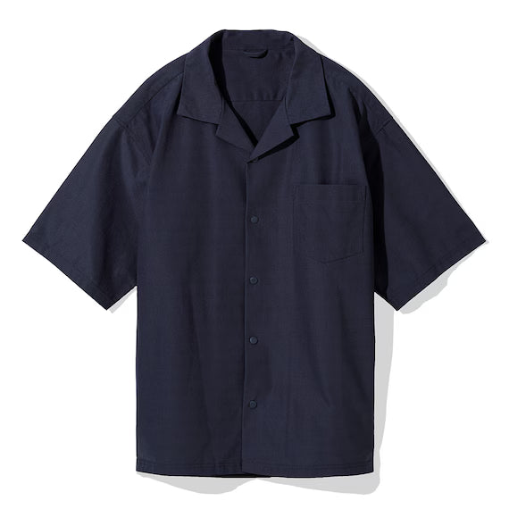 MENS COOL CUT GEORGETTE SHORT SLEEVESHIRT NE BL LL