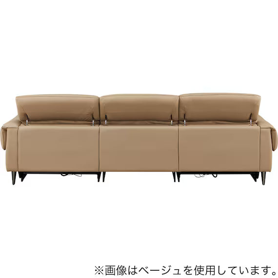 ELECTRIC WIDE 3 SEATER SOFA LS04 NW BK