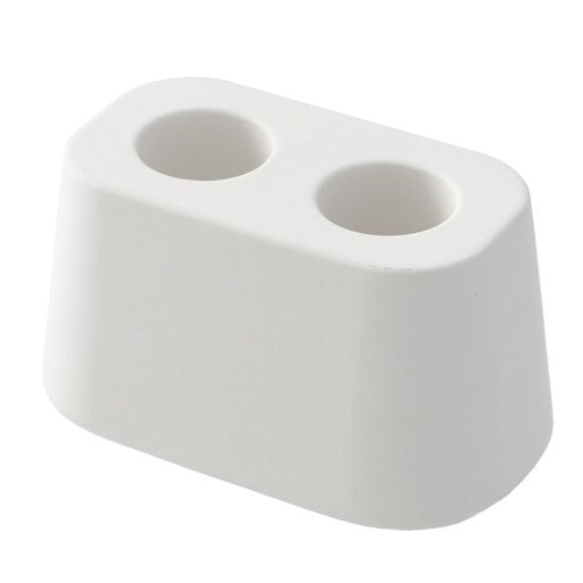 POROUS CERAMIC TOOTHBRUSH STAND 2 WH