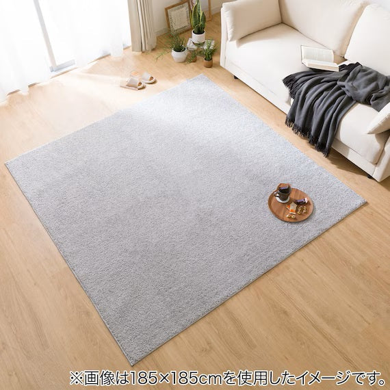 SHAGGY RUG 185X185 LGY SR002