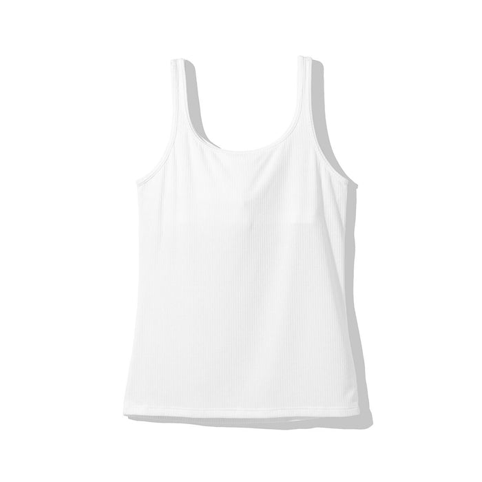 WOMENS SUPERCOOL RIBBED TANK TOP WITH BUILT IN CUP WHM