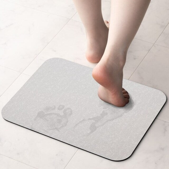 SOFT DIATOMITE KAITEKI BATHMAT 29X39 LGY