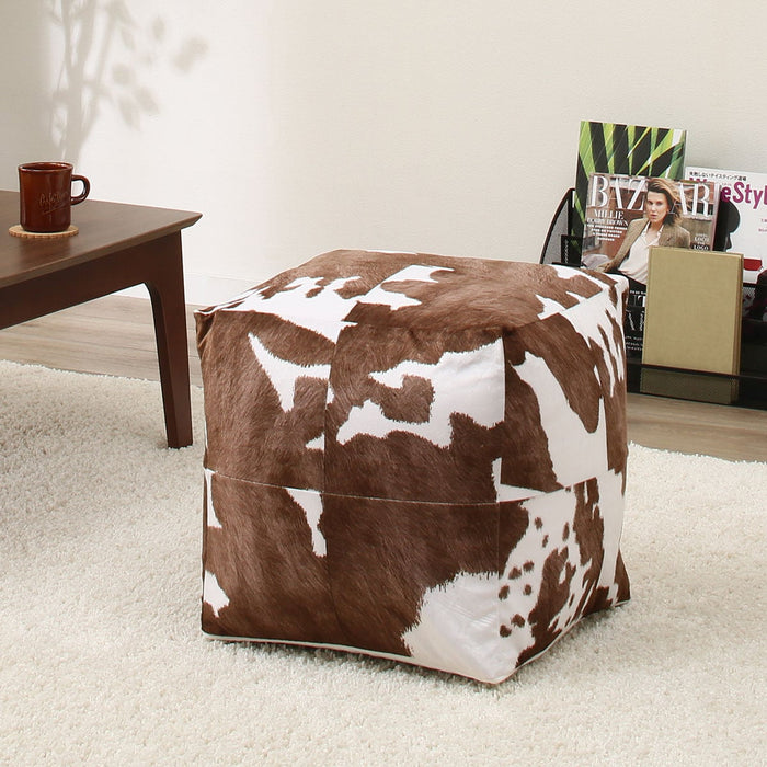POUF SHELL COW