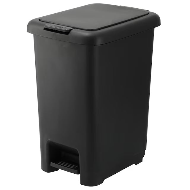 ANTIBACTERIAL AND DEODORANT STEP/PUSH DUST BIN 45L BK