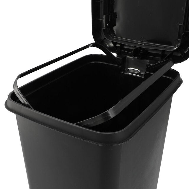ANTIBACTERIAL AND DEODORANT STEP/PUSH DUST BIN 45L BK