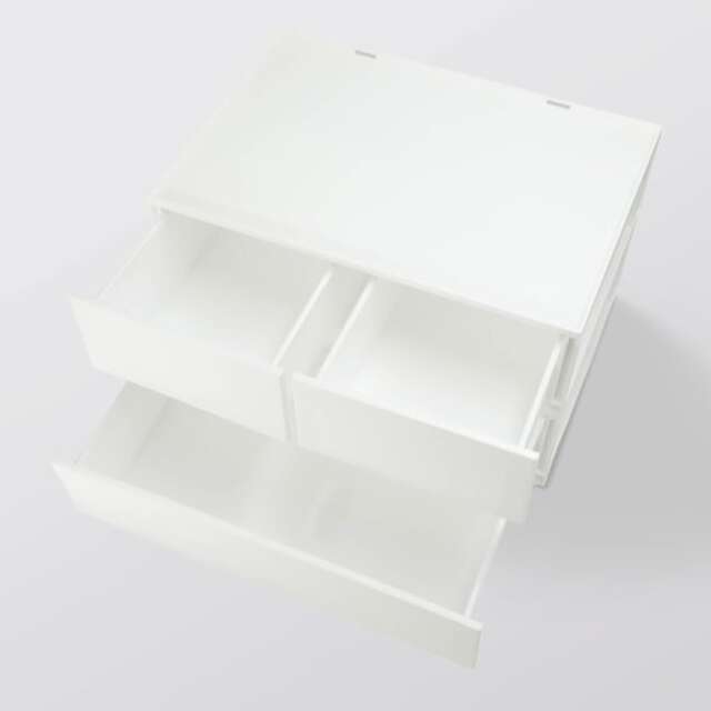 DRAWER N INBOX2 REG 2TIER 3DR WH