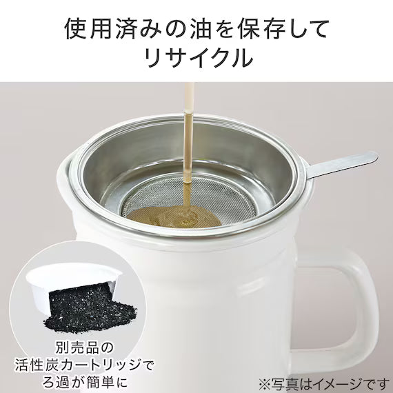 ENAMEL OIL POT 1.1L KY013