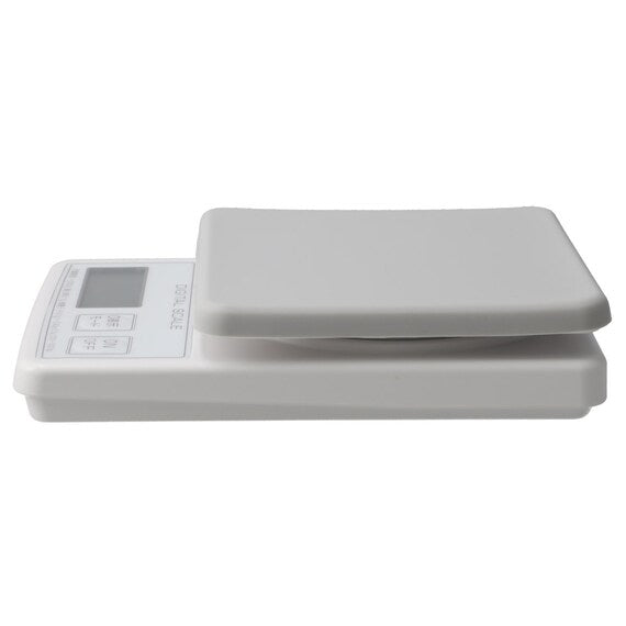 KITCHEN SCALE 3KG SQ W/COVER GY