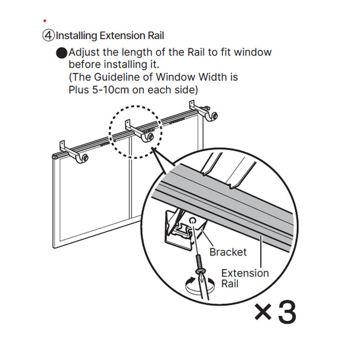 FLEXIBLE CURTAIN POLE FRESCO3 DBR 3M/W