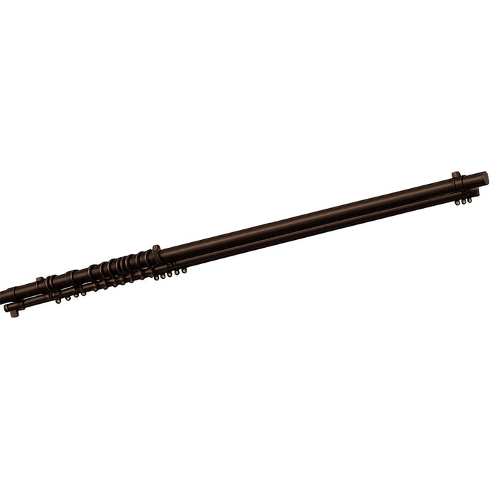 FLEXIBLE CURTAIN POLE FRESCO3 DBR 3M/W