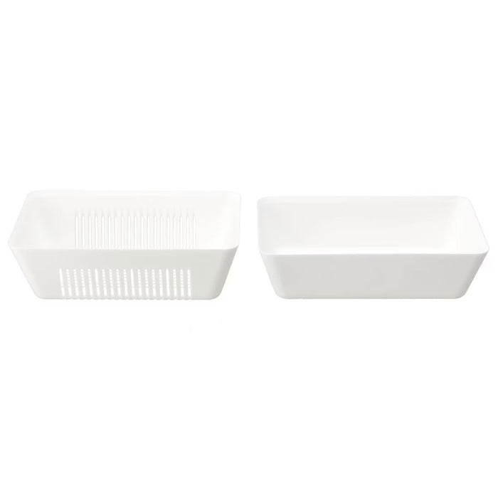 RECTANGLE STRAINER AND BOWL L