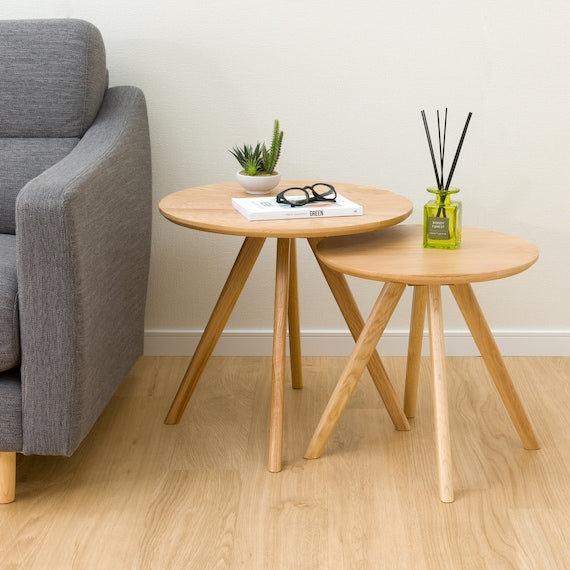 NEST TABLE OAK3 LBR (2PCS SET)