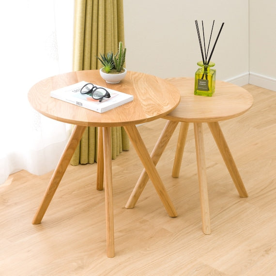 NEST TABLE OAK3 LBR (2PCS SET)