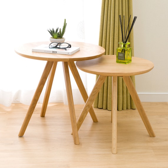 NEST TABLE OAK3 LBR (2PCS SET)