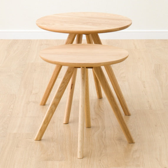 NEST TABLE OAK3 LBR (2PCS SET)