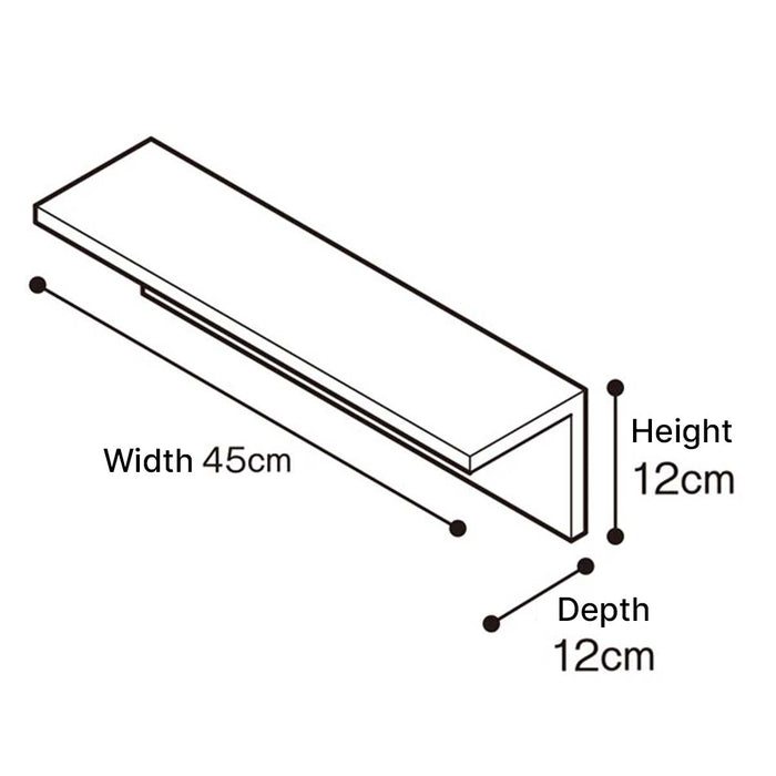 WALL SHELF ARBRE 45 NA