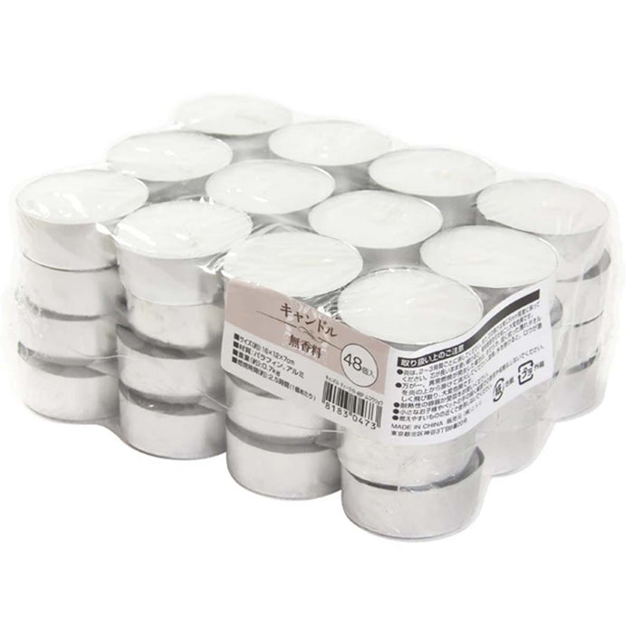 CANDLE TEALIGHT 48P UNSCENTED