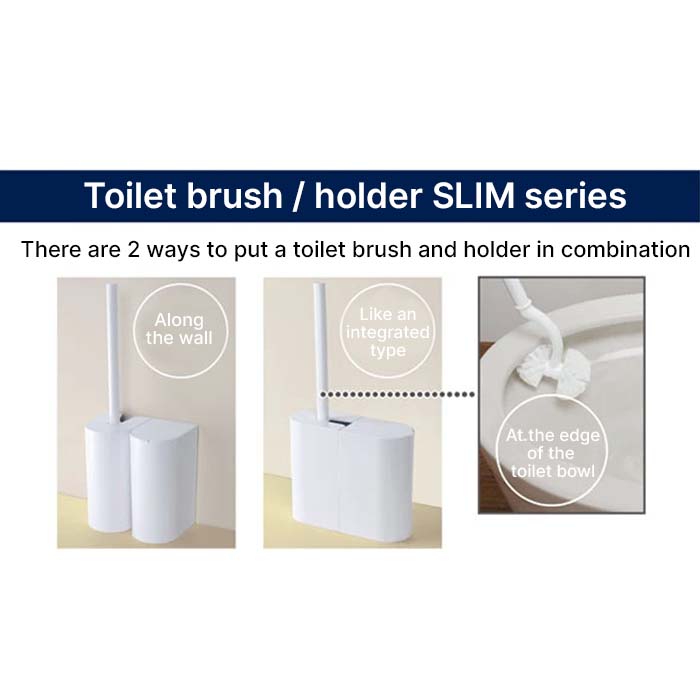 SLIM TOILET BRUSH WH