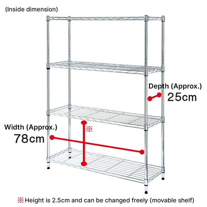 STEEL RACK STANDARD 8530 WIDE 3TIER WH