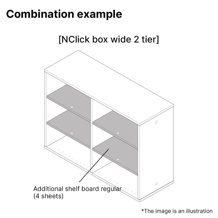 ADDITIONAL SHELF NCLICK BOX REG WW