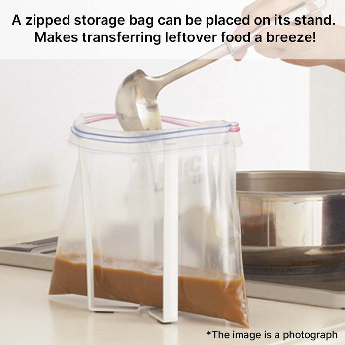 PLASTIC BAG HOLDER FLAT WH