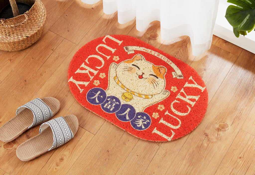OUT DOOR MAT LUCKY CAT