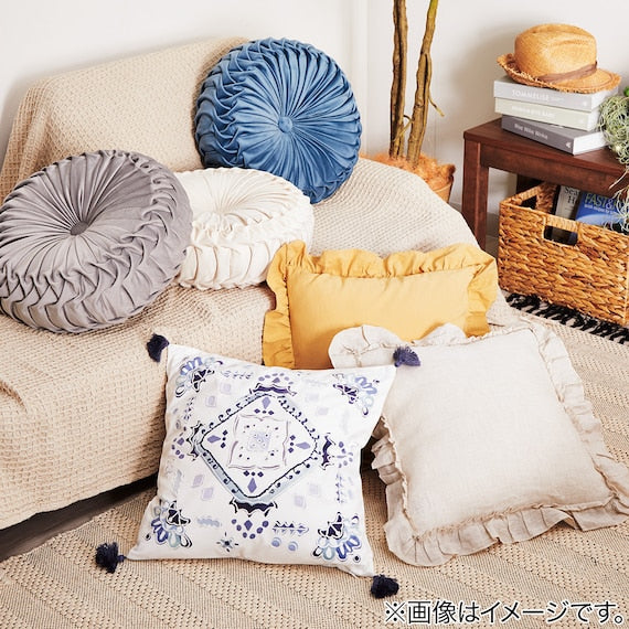 ROUND CUSHION DAHLIA GY