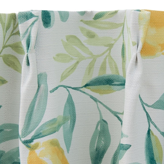 CURTAIN LEMON LEAF 100X200X2