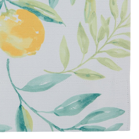 CURTAIN LEMON LEAF 100X200X2