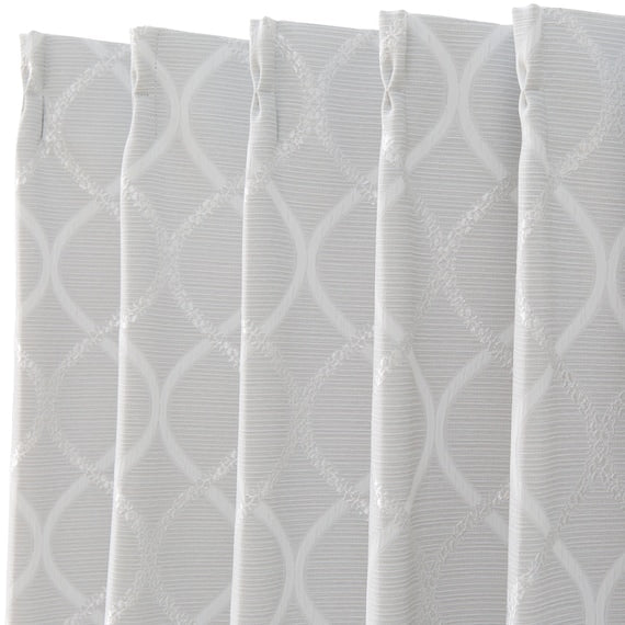 CURTAIN PATTERN2 GY 100X178X2