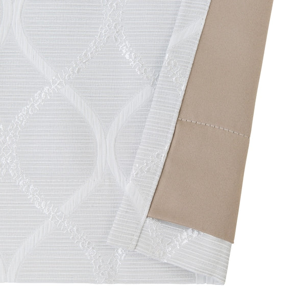 CURTAIN PATTERN2 GY 100X135X2