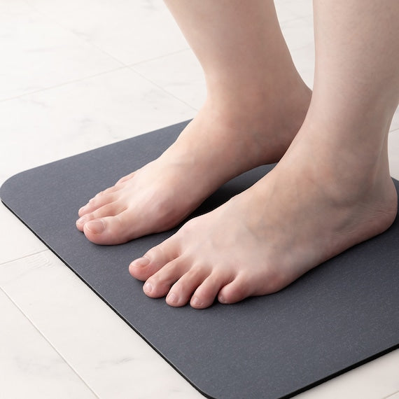 SOFT Diatomite KAITEKI BATHMAT 29X39 GY