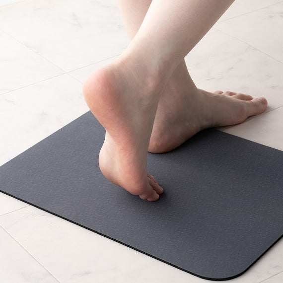 SOFT Diatomite KAITEKI BATHMAT 29X39 GY