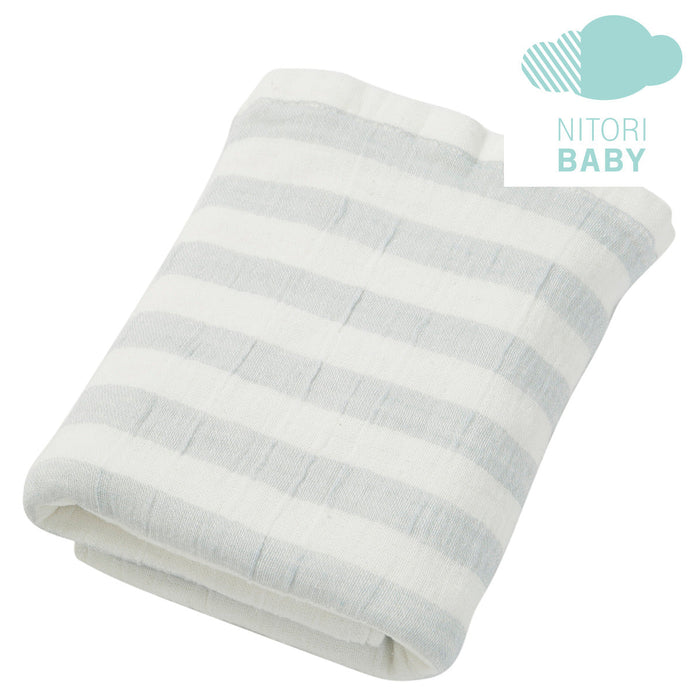 N GAUZE BATH TOWEL GY