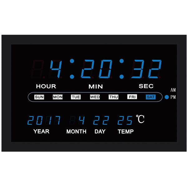 LED CLOCK JB-40403N BLUE